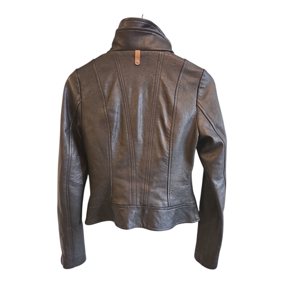 NWOT MACKAGE ARITZIA Kenya Moto Biker Black Leather Jacket - Picture 5 of 11